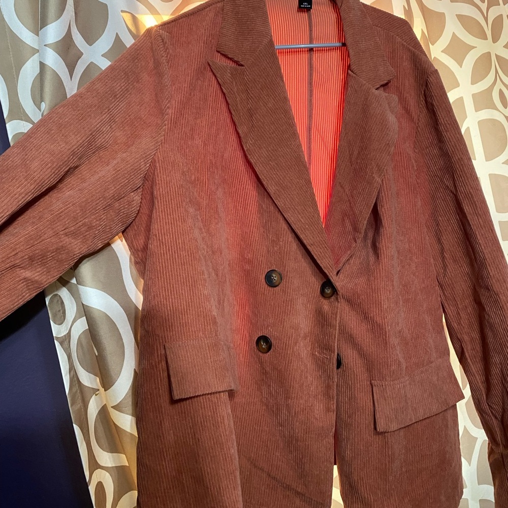 SHEIN Curve Corduroy Blazer